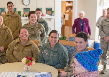 Airmen thank WWII vet for legacy of service on her 102nd birthday