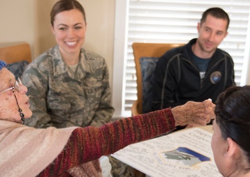 Airmen thank WWII vet for legacy of service on her 102nd birthday