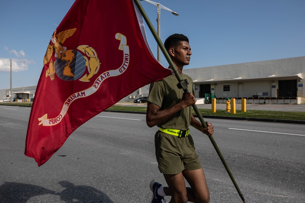 244 and Many More! | Marines with 3rd Supply Battalion run 244 miles in honor of the Marine Corps' 244th birthday