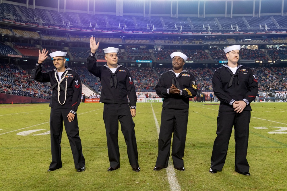 Sailors get recognized during SDSU vs. Nevada