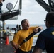 U.S. Sailor participates in a non-lethal weapons and Oleoresin Capsicum (OC) spray training course
