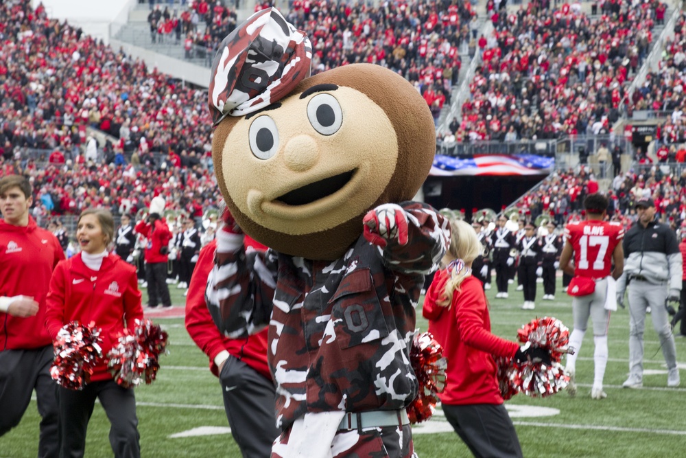 Ohio National Guard honored during Ohio State football military