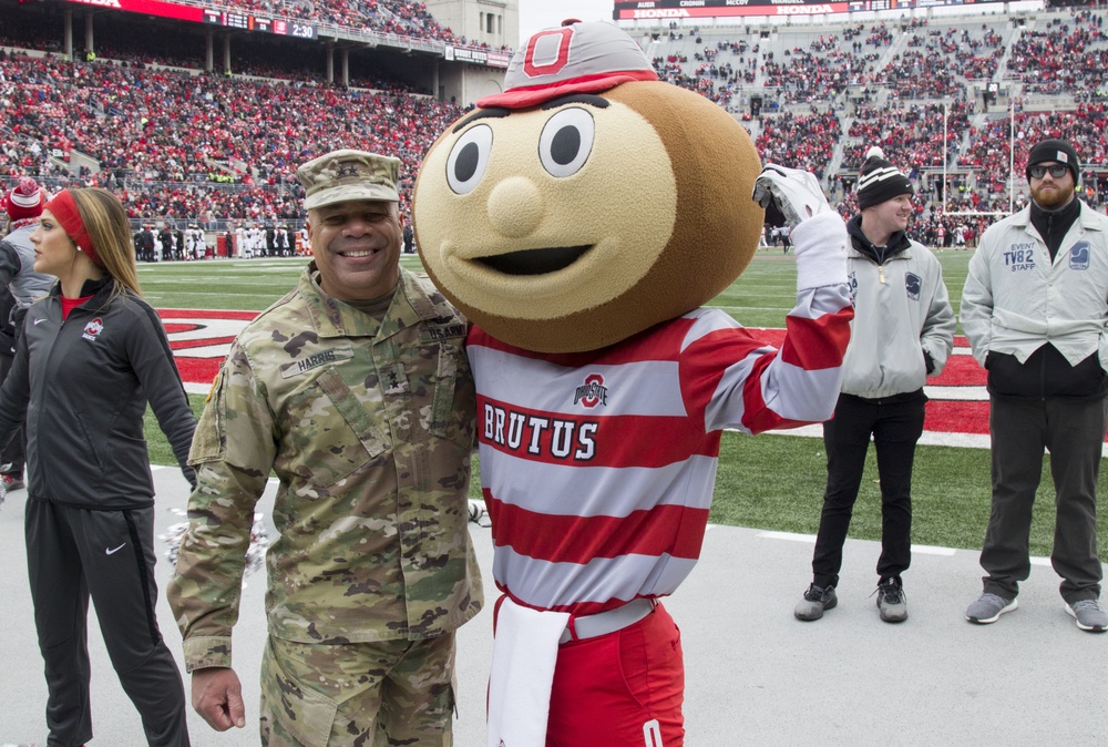 Ohio National Guard honored during Ohio State football military