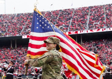 Ohio National Guard honored during Ohio State football military appreciation game
