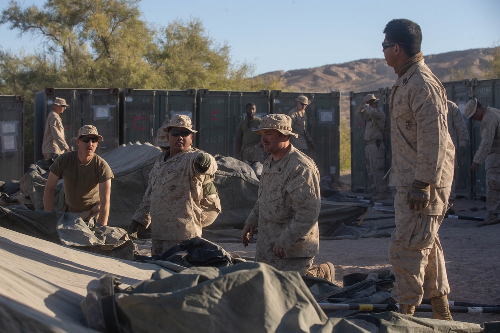 2nd Medical Battalion and Combat Logistics Battalion 2 at MWX 1-20