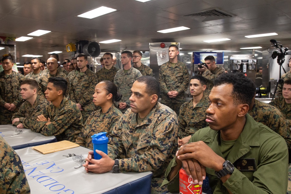 11th MEU celebrates the 244th Marine Corps birthday aboard USS Boxer