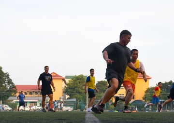 DPAA recovery team plays soccer to build partnerships