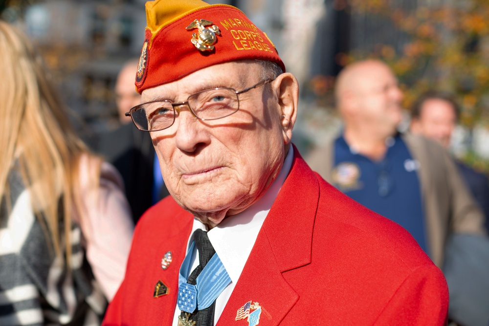 2019 New York City Veterans Day Parade Features Marine Corps