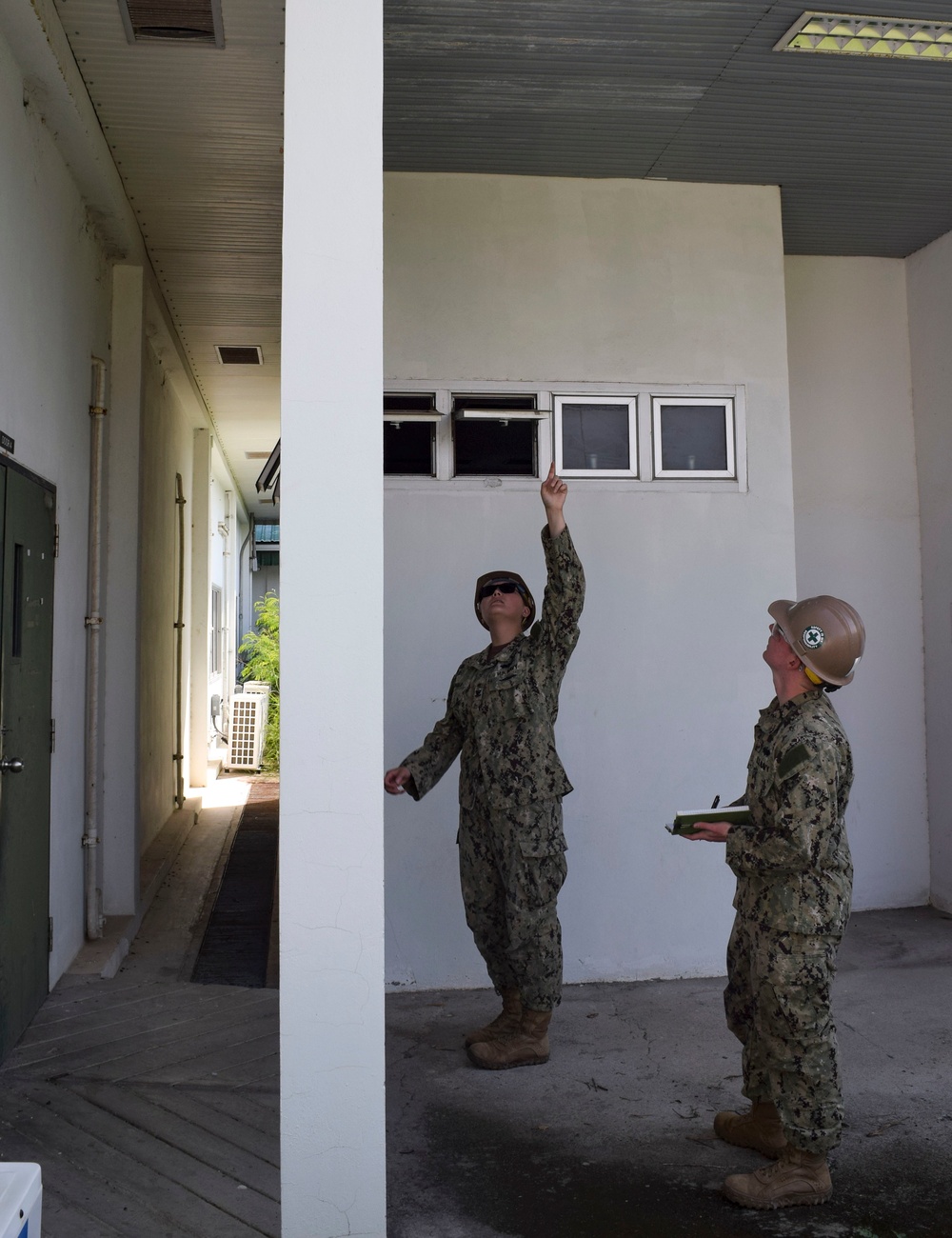 U.S. Navy Seabees deployed to Detail Thailand prepare for renovation of the administrative facilities on board U-Tapao Royal Thai Naval Air Station, Thailand