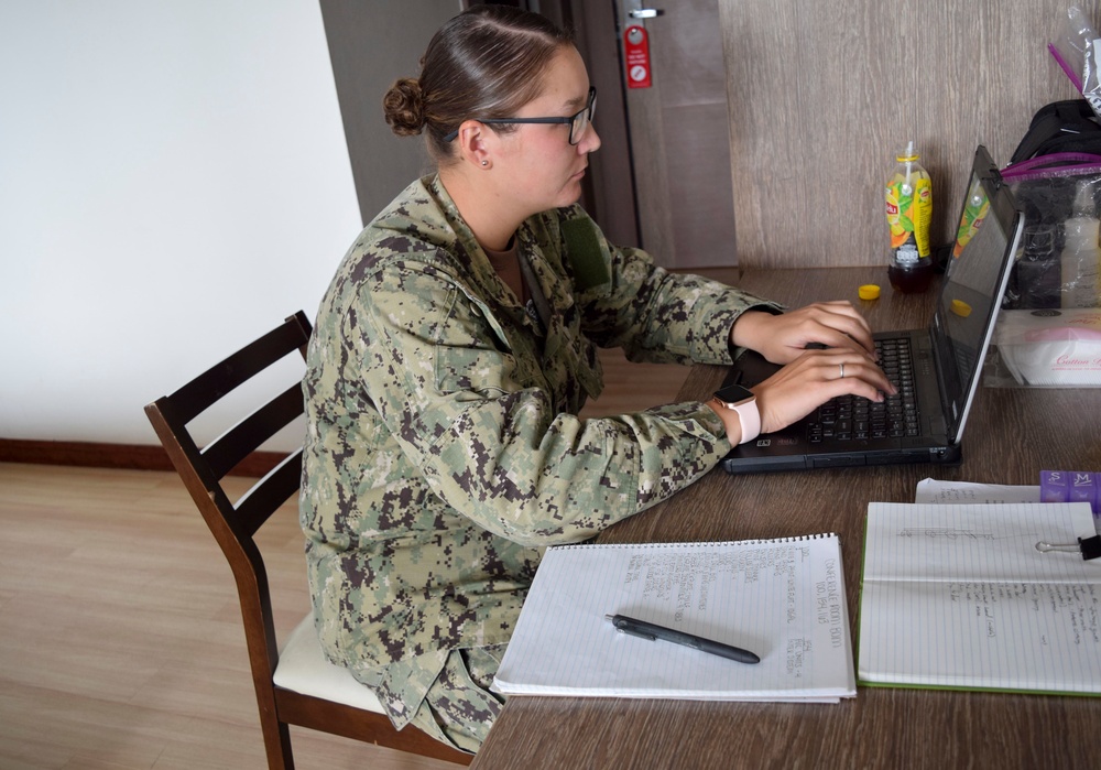 U.S. Navy Seabees deployed to Detail Thailand prepare for renovation of the administrative facilities on board U-Tapao Royal Thai Naval Air Station, Thailand