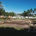 U.S. Navy Seabees deployed with NMCB-5’s Detail Marshall Islands set up the Ennibur Evacuation Center project site