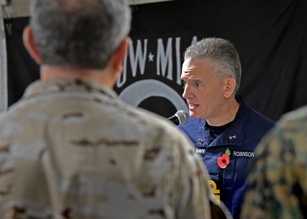 Veterans Day ceremony USS Mount Whitney (LCC 20)