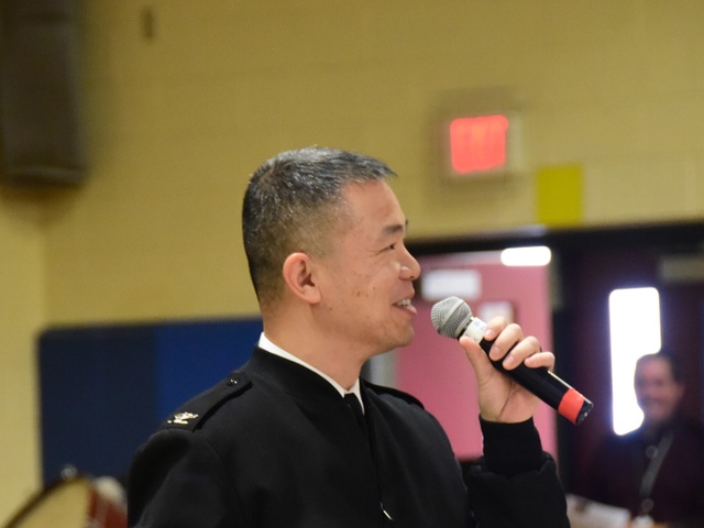 NS Great Lakes Leadership Represents Navy on Veterans Day