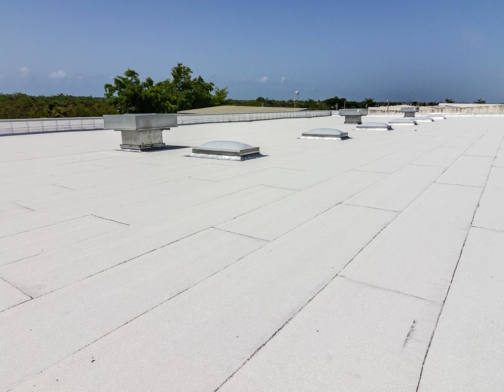 New roof on ECS in Juana Diaz, Puerto Rico