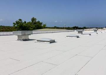 New roof on ECS in Juana Diaz, Puerto Rico