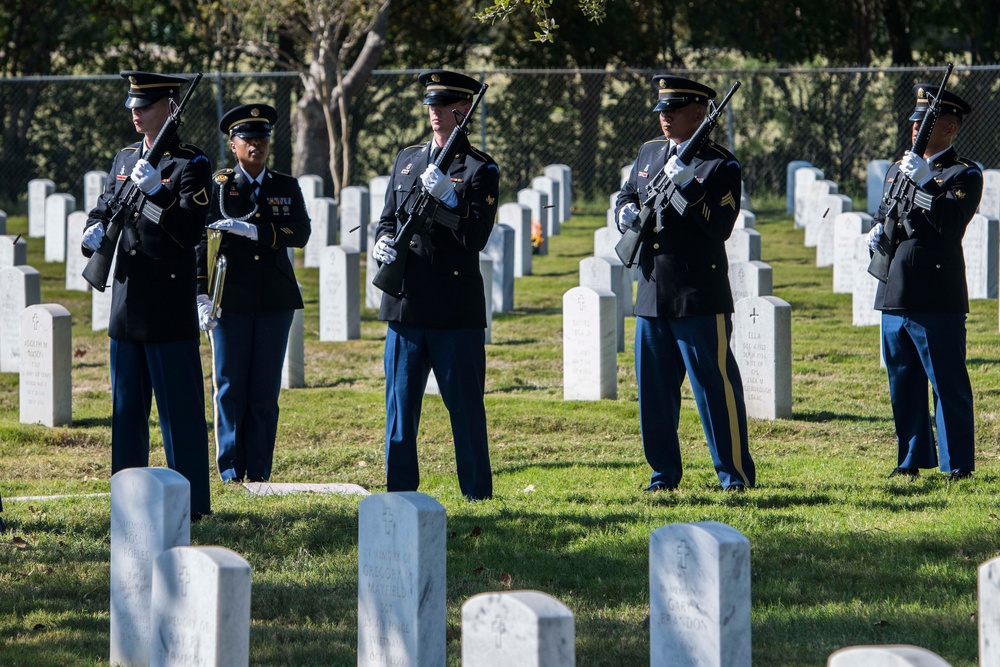 Remains of World War II service member laid to rest at Fort Sam Houston National Cemetery