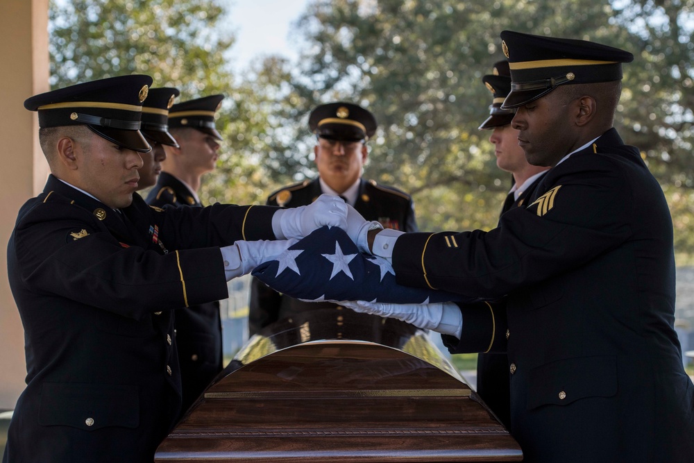 Remains of World War II service member laid to rest at Fort Sam Houston National Cemetery