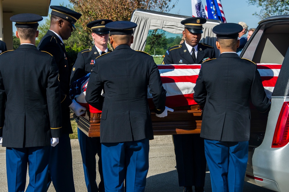 Remains of World War II service member laid to rest at Fort Sam Houston National Cemetery