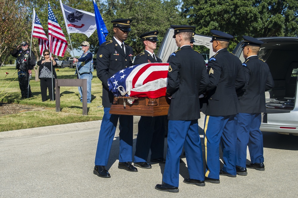 Remains of World War II service member laid to rest at Fort Sam Houston National Cemetery