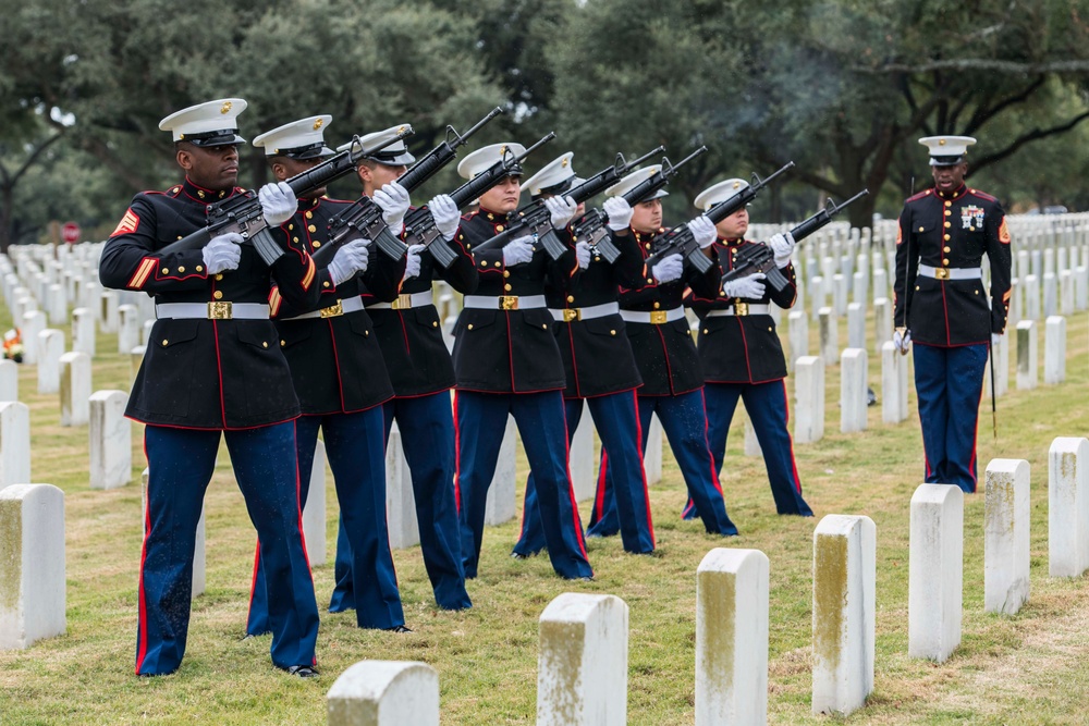 Remains of World War II service member laid to rest at Fort Sam Houston National Cemetery