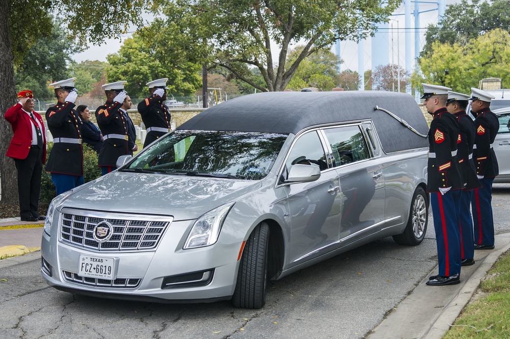 Remains of World War II service member laid to rest at Fort Sam Houston National Cemetery