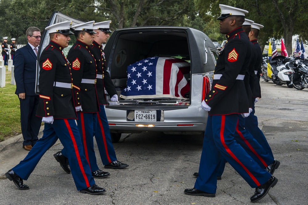 Remains of World War II service member laid to rest at Fort Sam Houston National Cemetery