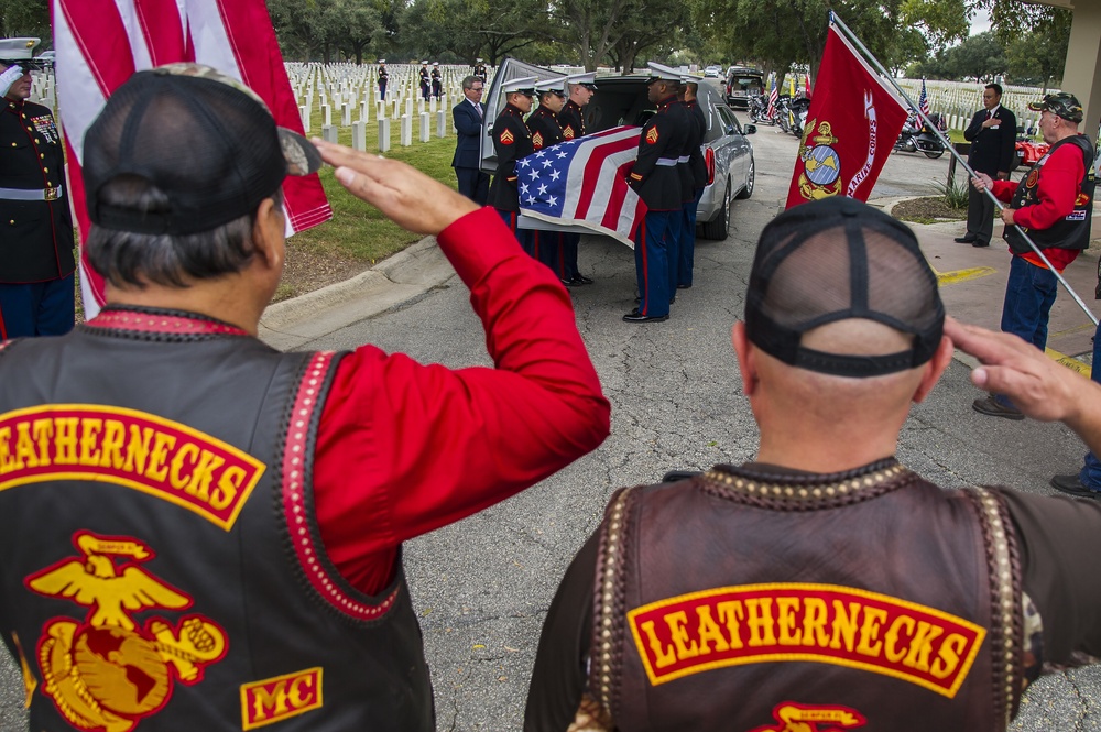 Remains of World War II service member laid to rest at Fort Sam Houston National Cemetery