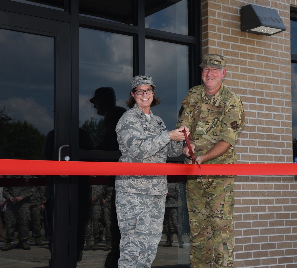 Ribbon-cutting for new 36th AES building