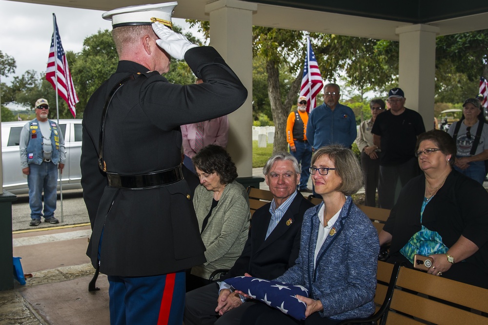 Remains of World War II service member laid to rest at Fort Sam Houston National Cemetery