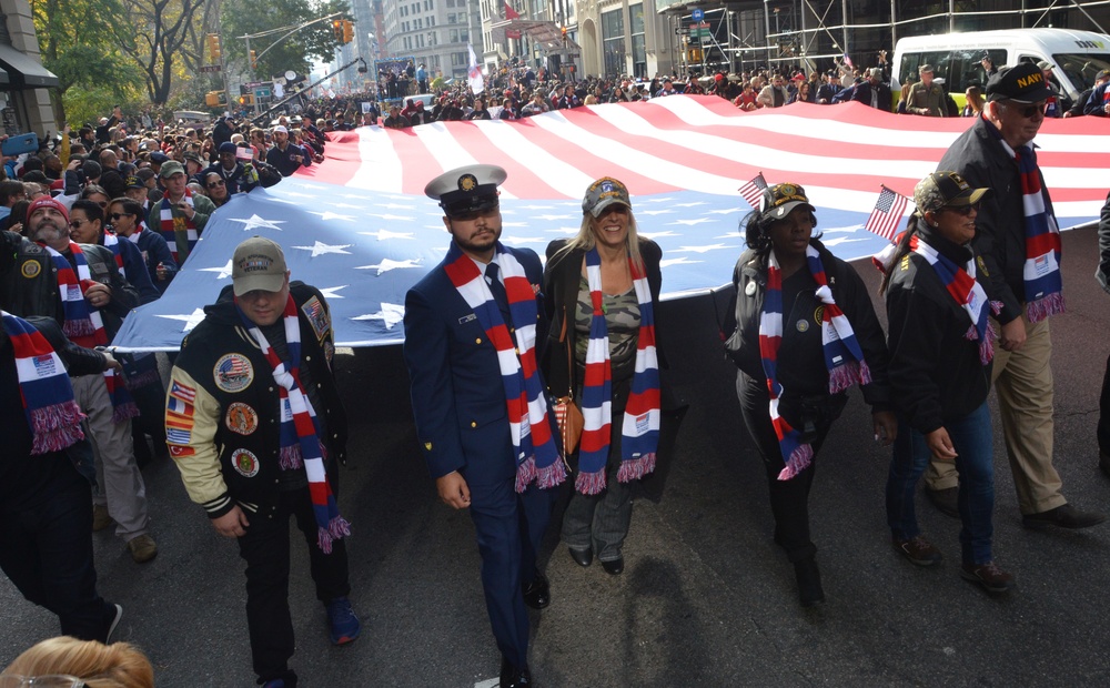 369th Sustainment Brigade marches in New York City's Veterans Day parade