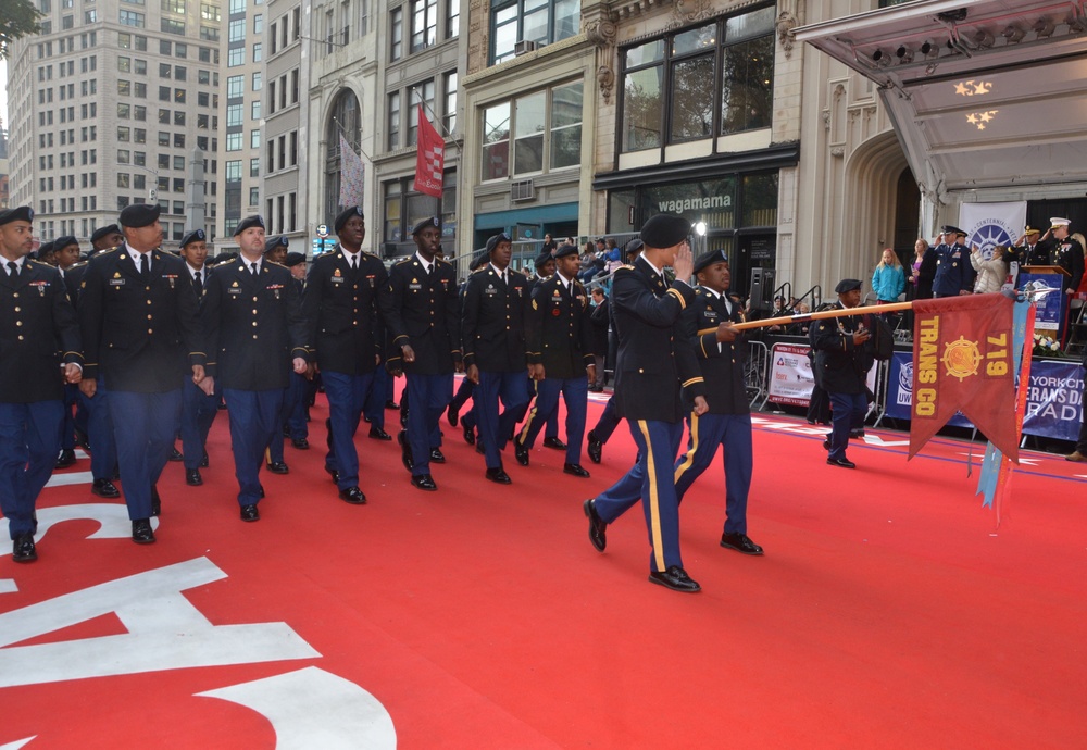 369th Sustainment Brigade marches in New York City's Veterans Day parade