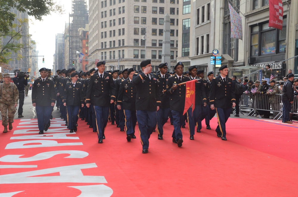 369th Sustainment Brigade marches in New York City's Veterans Day parade