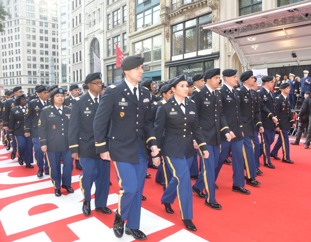 369th Sustainment Brigade marches in New York City's Veterans Day parade