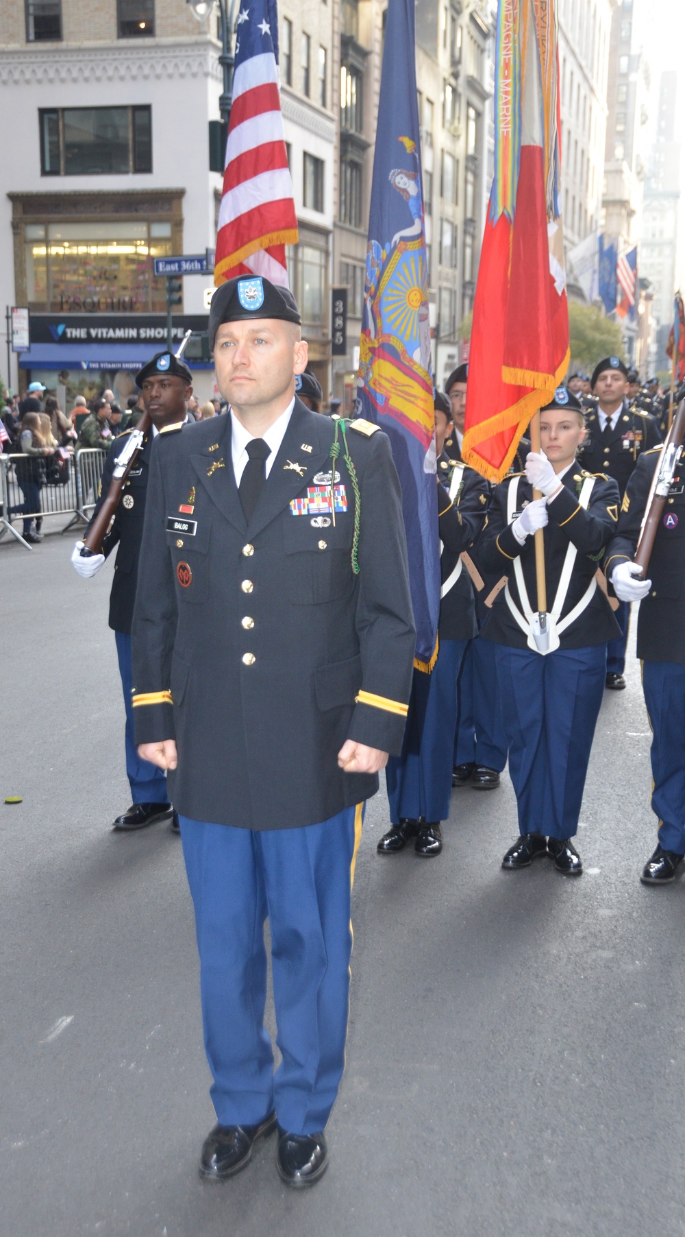 369th Sustainment Brigade marches in New York City's Veterans Day parade