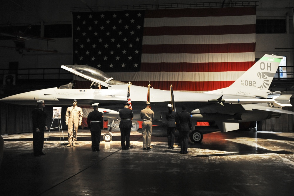 MAPS Museum Dedicates F-16 to Fallen 180FW Pilot