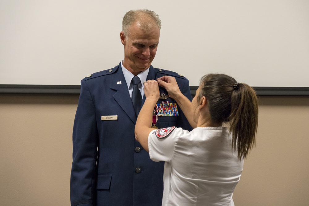 Lt. Col. Keith Gibson's retirement ceremony