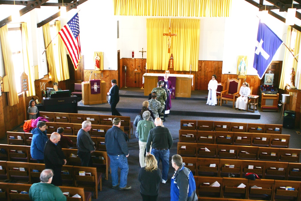2016 Ash Wednesday Services at Fort McCoy