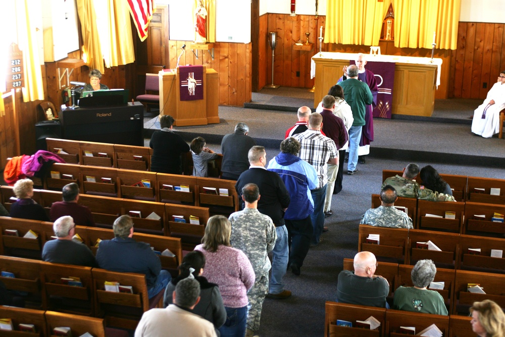 2016 Ash Wednesday Services at Fort McCoy