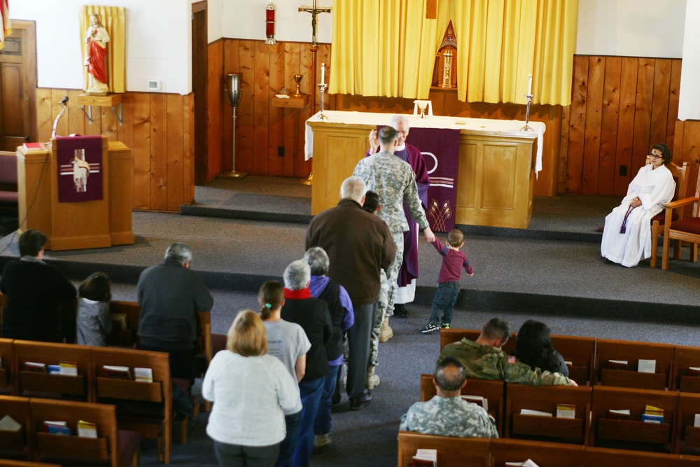 2016 Ash Wednesday Services at Fort McCoy