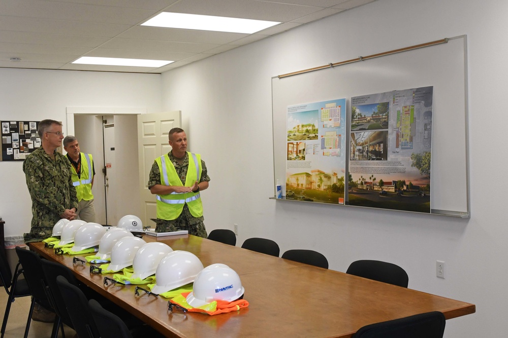 Rear Adm. Weber takes a look at the new K-Bay clinic plans