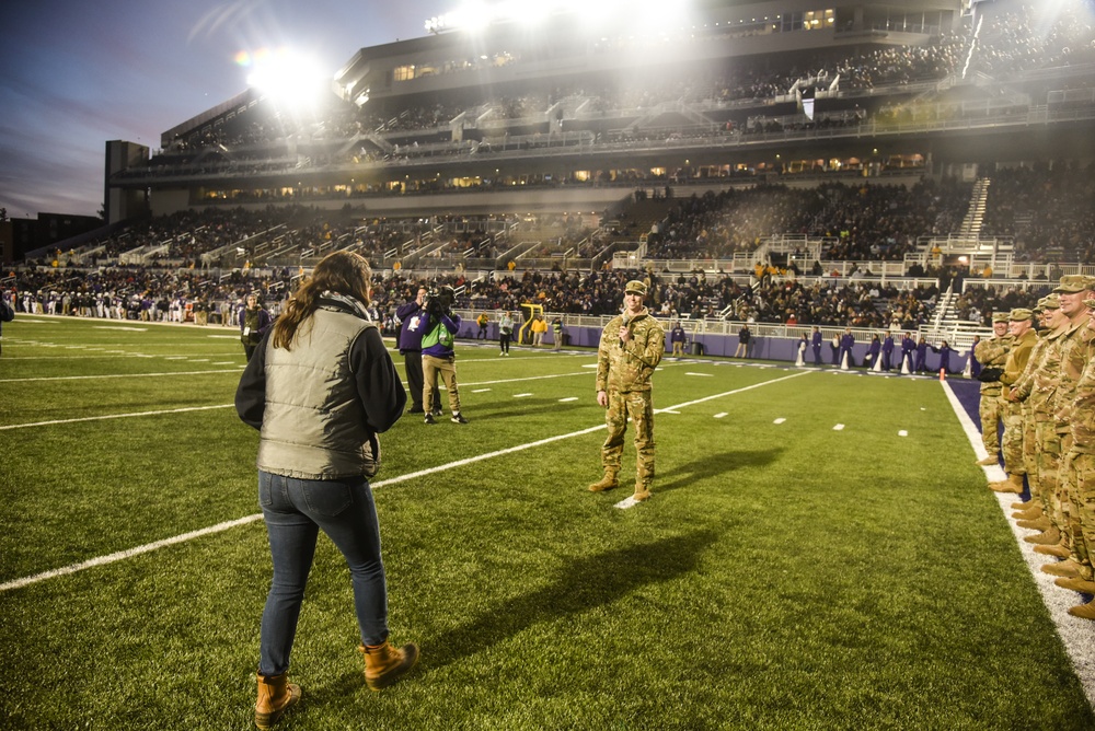 VNG pilot pops surprise proposal at JMU game