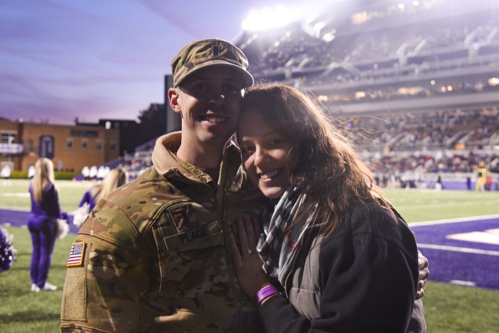 VNG pilot pops surprise proposal at JMU game