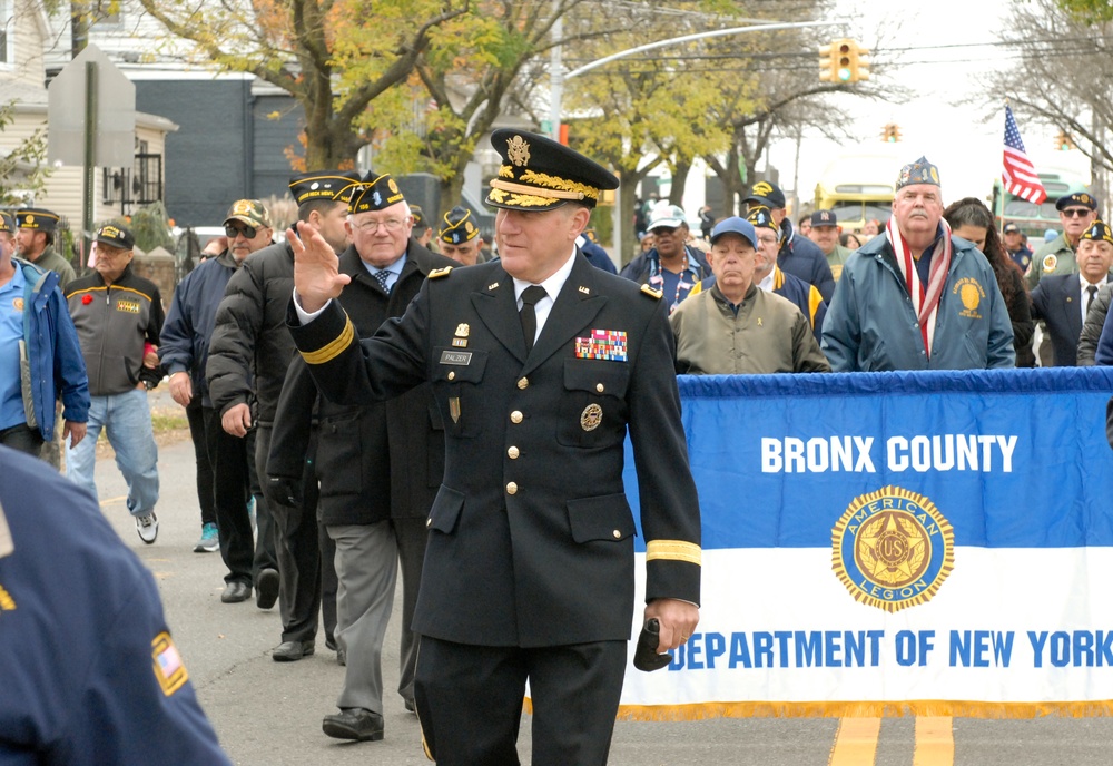 Army Reserve leader in lockstep with Bronx veterans