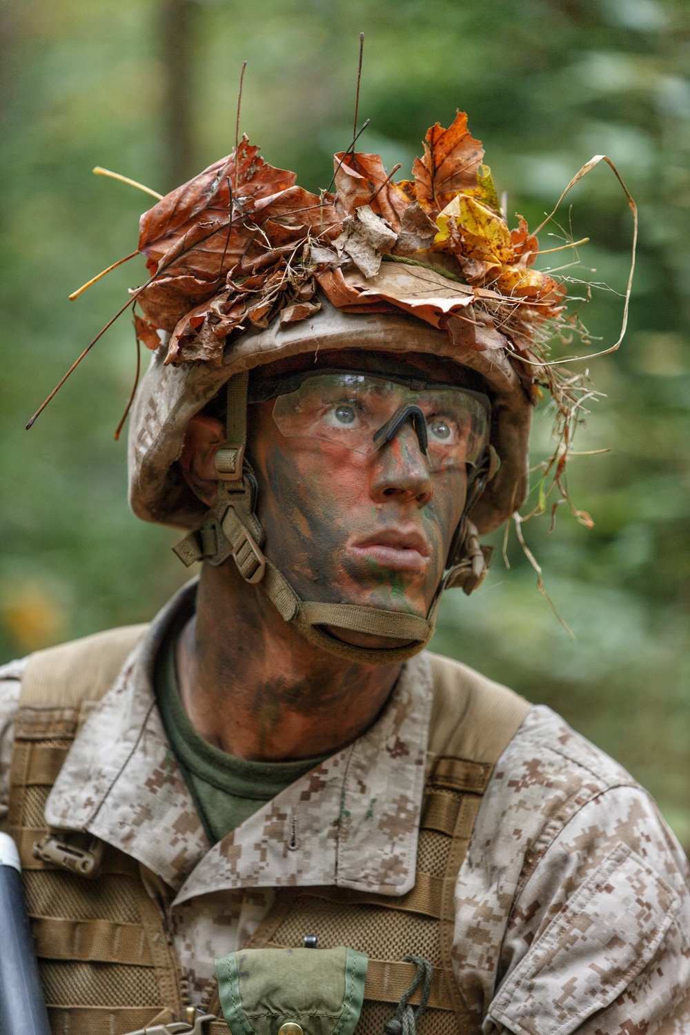 Noah Furbush participates in field exercise at Marine Corps Officer Candidates School