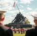 Marines perform during Wreath Laying Ceremony at Marine Corps War Memorial