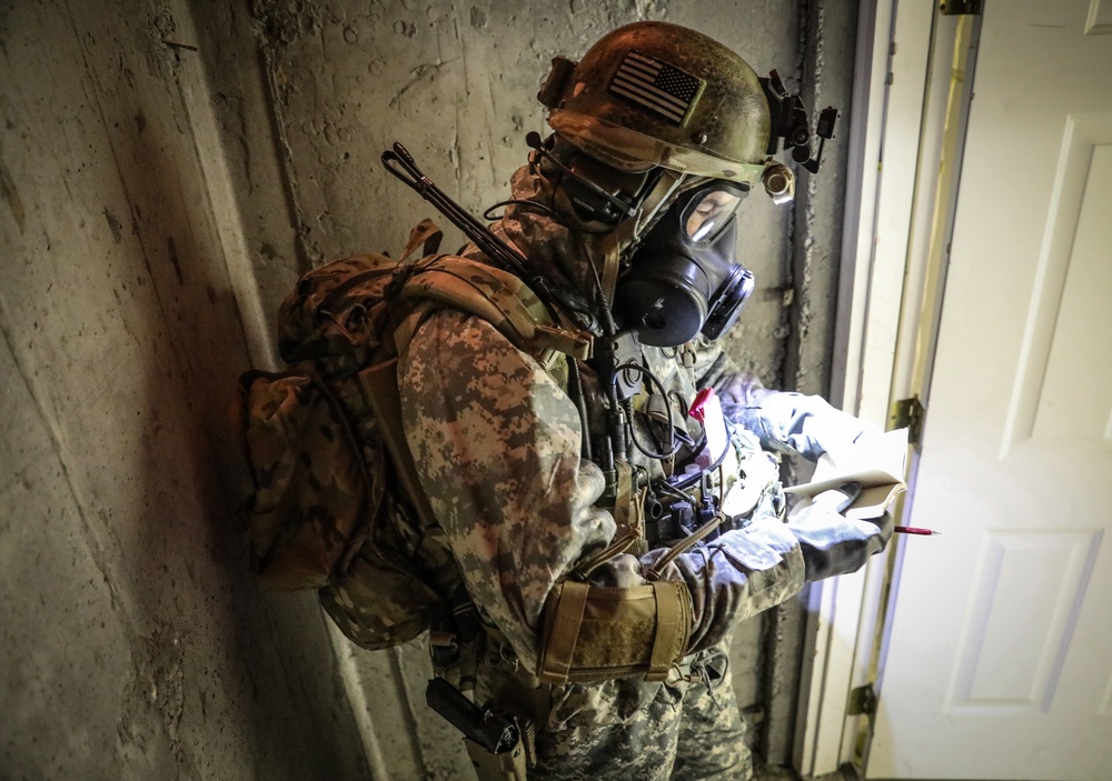 1st Special Forces Command (Airborne) held holds semi-annual Chemical, Biological, Radiological, and Nuclear defense training at Dugway Proving Grounds, Utah.