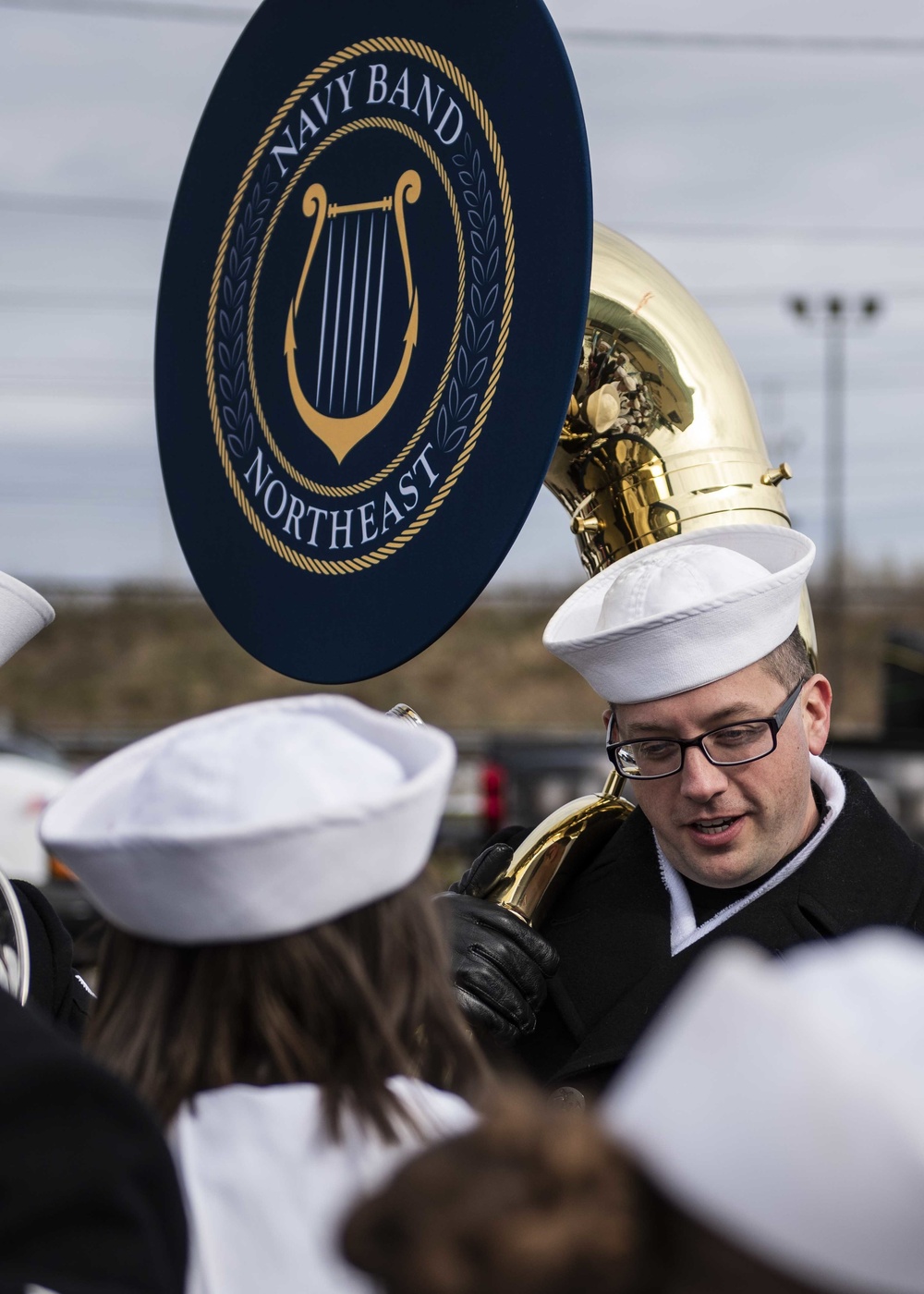 NBNE Visits with Middle School Students Before Veteran's Day Parade