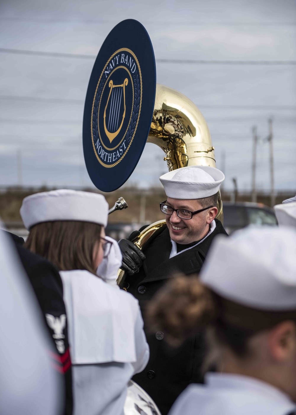 NBNE Visits with Middle School Students Before Veteran's Day Parade