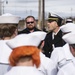 NBNE Visits with Middle School Students Before Veteran's Day Parade