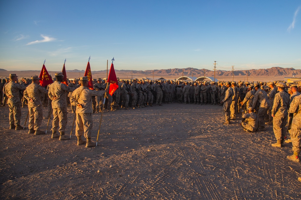 2d MARDIV’s Commanding General Speaks to the Marines with CLR 2